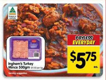 Ingham's turkey mince