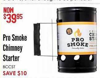 Barbeques Galore Pro smoke chimney starter offer