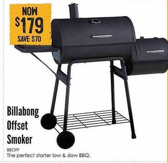 Barbeques Galore Billabong offset smoker offer