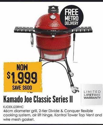Barbeques Galore Kamado joe classic series ii offer