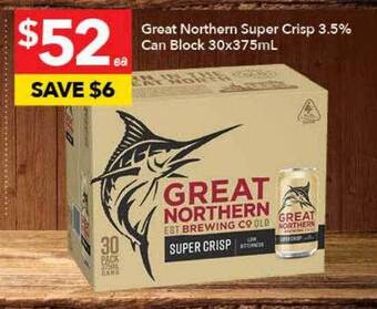 Ritchies Great northern super crisp 3.5% can block offer
