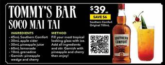 Ritchies Southern comfort original offer
