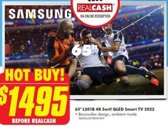 The Good Guys 65" LS01B 4K Serif QLED Smart TV 2022 offer