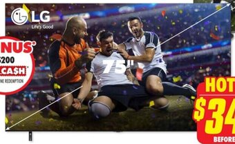 The Good Guys 75" QNED85 4K Mini-LED Smart TV 2022 offer