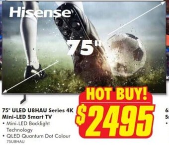 The Good Guys 75" ULED U8HAU Series 4K Mini-LED Smart TV offer