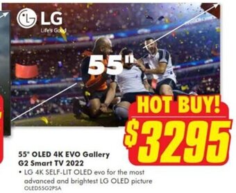 The Good Guys 55" OLED 4K EVO Gallery G2 Smart TV 2022 offer