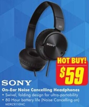 The Good Guys On-Ear Noise Cancelling Headphones offer