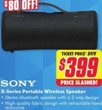 The Good Guys X-Series Portable Wireless Speaker offer