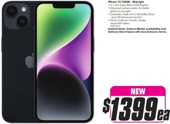 The Good Guys iPhone 14 128GB - Midnight offer