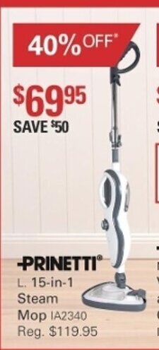Prinetti 15-in-1 Steam Mop