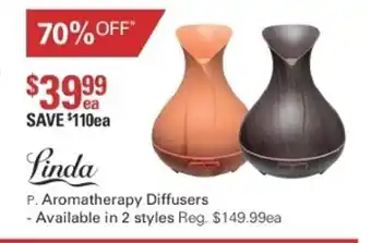 Harris Scarfe Linda Aromatherapy Diffusers offer