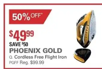 Harris Scarfe Phoenix Gold Cordless Free Flight Iron offer