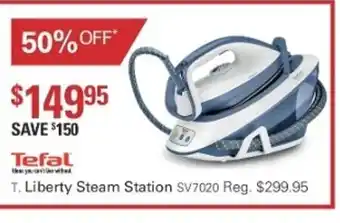 Harris Scarfe Tefal Liberty Steam Station offer