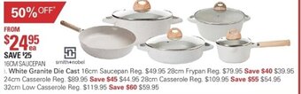 Harris Scarfe Smith+nobel White Granite Die Cast 16cm Saucepan offer