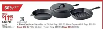 Harris Scarfe Smith+nobel Raw Cast Iron 20cm Round Skillet offer