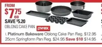 Harris Scarfe Pyrex Platinum Bakeware Oblong Cake Pan offer