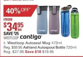 Harris Scarfe Contigo Westloop Autoseal Mug 473ml offer