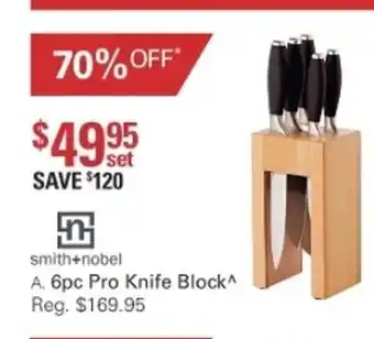 Harris Scarfe Smith+nobel 6pc Pro Knife Block offer