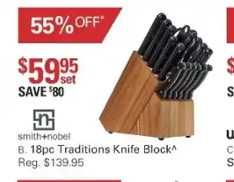 Harris Scarfe Smith+nobel 18pc Traditions Knife Block offer