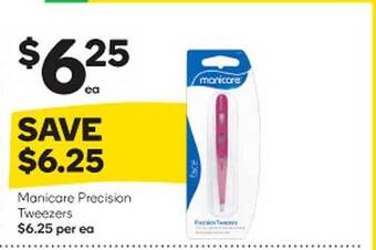 Woolworths Manicare precision tweezers offer