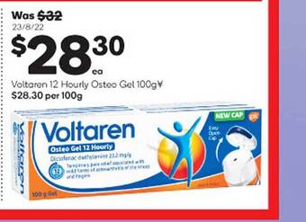 Woolworths Voltaren 12 hourly osteo gel offer