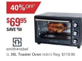 Harris Scarfe Smith+nobel 26L Toaster Oven offer