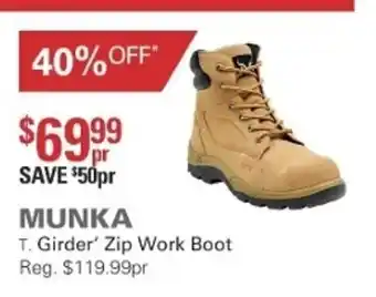 Harris Scarfe Munka Girder Zip Work Boot offer