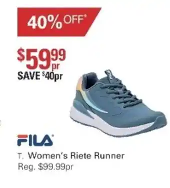 Harris Scarfe FILA Women's Riete Runner offer