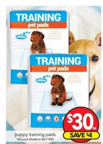 Cheap as Chips Puppy training pads offer