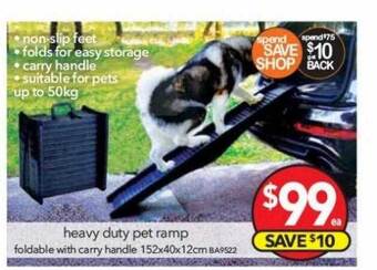 Cheap as Chips Heavy duty pet ramp offer