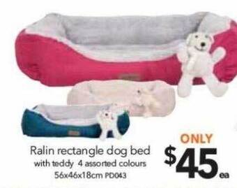 Cheap as Chips Ralin rectangle dog bed offer