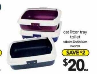 Cheap as Chips Cat litter tray toilet offer