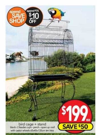 Cheap as Chips Bird cage + stand offer