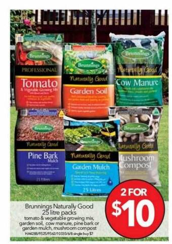 Cheap as Chips Brunnings naturally good 25 litre packs offer