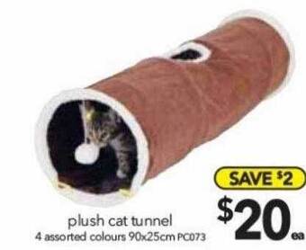 Cheap as Chips Plush cat tunnel offer