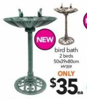 Cheap as Chips Bird bath offer