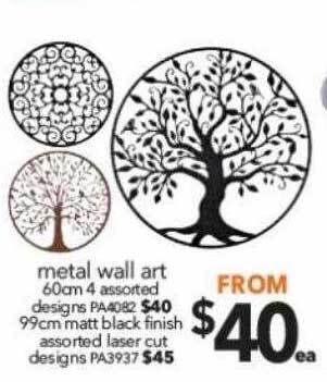 Cheap as Chips Metal wall art offer
