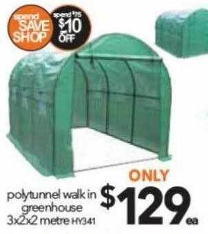 Cheap as Chips Polytunnel walk in greenhouse offer