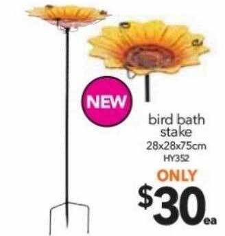Cheap as Chips Bird bath stake offer