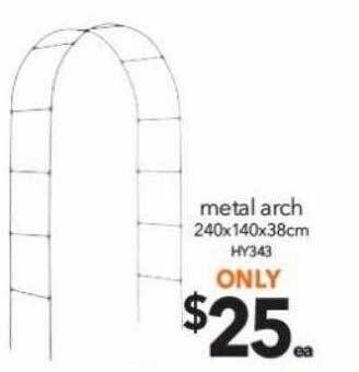 Cheap as Chips Metal arch offer