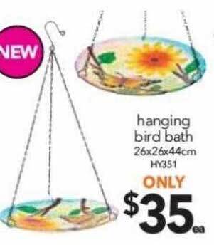 Cheap as Chips Hanging bird bath offer