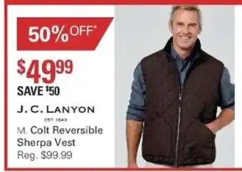 J.C Lanyon Colt Reversible Sherpa Vest