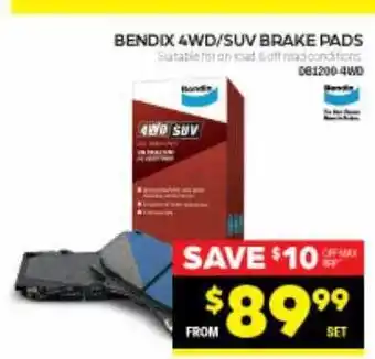 Autopro Bendix awd suv brake pads offer