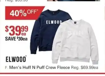 Harris Scarfe Elwood Men's Huff N Puff Crew Fleece offer