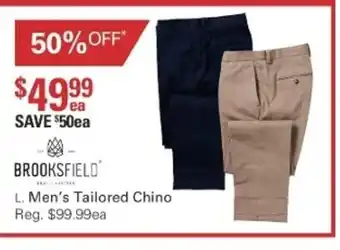 Brooksfield Men's Tailored Chino
