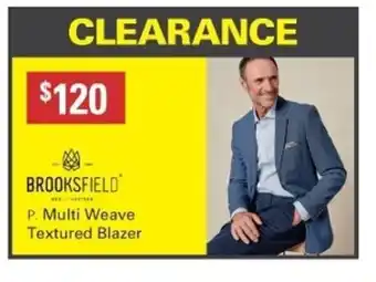 Harris Scarfe Brooksfield Multi Weave Textured Blazer offer