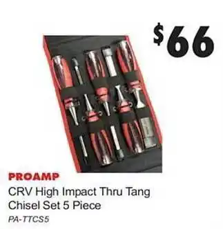 United Tools Proamp crv high impact thru tang chisel set 5 pc offer
