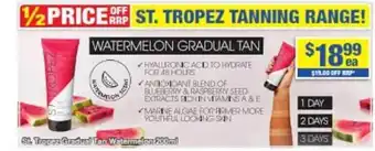 My Chemist St tropez gradual tan watermelon offer