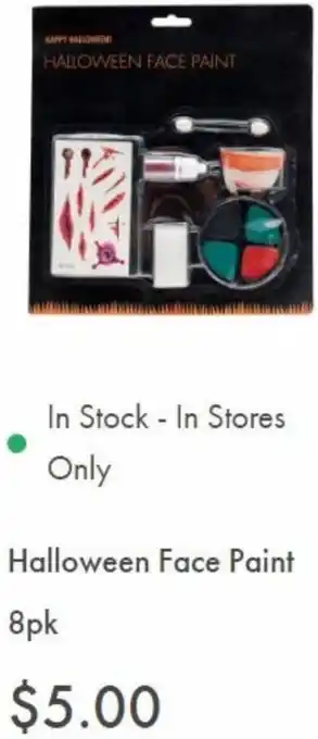 The Reject Shop Halloween Face Paint 8pk offer