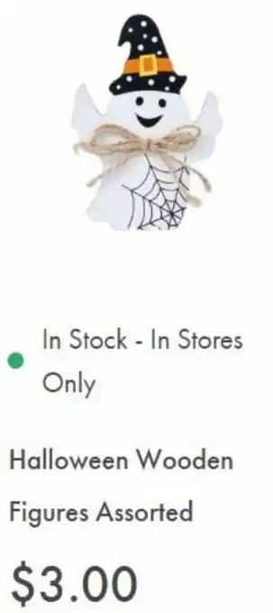 The Reject Shop Halloween Wooden Figures Assorted offer